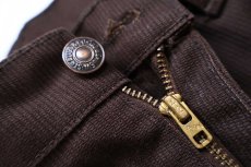 画像7: 70s USA製 Levi'sリーバイス 517 STA-PRESTスタプレ ピケパンツ 焦げ茶 W40★ブーツカット (7)