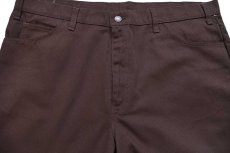 画像4: 70s USA製 Levi'sリーバイス 517 STA-PRESTスタプレ ピケパンツ 焦げ茶 W40★ブーツカット (4)