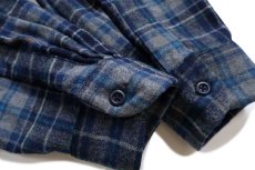 画像6: 00s メキシコ製 PENDLETONペンドルトン タータンチェック オープンカラー ウールシャツ XL★ボードシャツ (6)