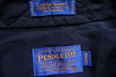 画像4: 00s メキシコ製 PENDLETONペンドルトン LODGE SHIRT AUTHENTIC MACLEAN MUTED TARTAN タータンチェック リペア ウールシャツ XXL-L★特大 (4)