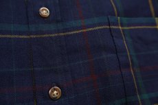画像5: 00s メキシコ製 SIR PENDLETON サーペンドルトン タータンチェック ボタンダウン ウーステッド ウールシャツ L★02 (5)