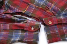 画像5: 00s メキシコ製 PENDLETONペンドルトン LODGE SHIRT AUTHENTIC MACLEAN MUTED TARTAN タータンチェック リペア ウールシャツ XXL-L★特大 (5)