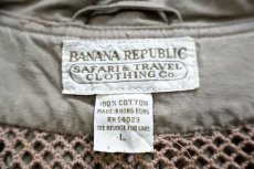 画像4: 80s BANANA REPUBLICバナナリパブリック コットン サファリベスト グレーベージュ L★カメラマン (4)