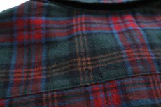 画像7: 00s メキシコ製 PENDLETONペンドルトン タータンチェック エルボーパッチ付き ウールシャツ XL★75 (7)