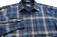 画像3: メキシコ製 PENDLETONペンドルトン LODGE SHIRT オンブレチェック ウールシャツ L★19 (3)