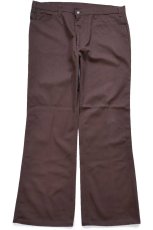 画像2: 70s USA製 Levi'sリーバイス 517 STA-PRESTスタプレ ピケパンツ 焦げ茶 W40★ブーツカット (2)