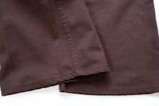 画像8: 70s USA製 Levi'sリーバイス 517 STA-PRESTスタプレ ピケパンツ 焦げ茶 W40★ブーツカット (8)