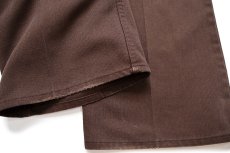 画像9: 80s USA製 Levi'sリーバイス 517 STA-PRESTスタプレ ピケパンツ 焦げ茶 W36 L33★ブーツカット (9)