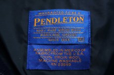 画像4: 00s メキシコ製 PENDLETONペンドルトン タータンチェック オープンカラー ウールシャツ XL★ボードシャツ (4)