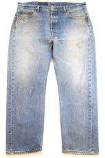 画像2: 00s メキシコ製 Levi'sリーバイス 501 ダメージ デニムパンツ W40★SDP4713  (2)