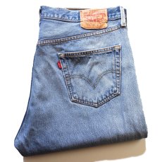 画像1: 00s メキシコ製 Levi'sリーバイス 501 ダメージ デニムパンツ ヒゲ W38★SDP4701 (1)
