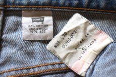 画像6: 00s メキシコ製 Levi'sリーバイス 501 ダメージ デニムパンツ ヒゲ W38★SDP4701 (6)