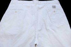 画像5: 90s ポロ ラルフローレン ツータック コットン チノパン アイボリー W38 (5)