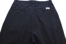 画像5: 90s USA製 ポロ ラルフローレン HAMMOND PANT ツータック コットン チノパン 黒 W29 L30 (5)