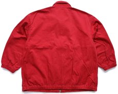 画像2: 80s USA製 ポロ ラルフローレン ワンポイント チンスト付き コットンジャケット カスタム 濃赤 M (2)