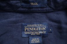 画像4: メキシコ製 PENDLETONペンドルトン TRAIL オンブレチェック エルボーパッチ付き ウールシャツ L★20 (4)