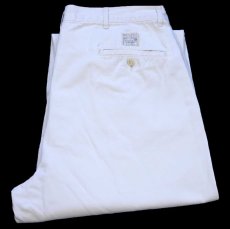 画像1: 90s ポロ ラルフローレン ツータック コットン チノパン アイボリー W34 L32 (1)