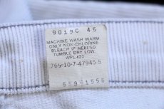 画像7: 80s メキシコ製 Levi'sリーバイス 519 コーデュロイパンツ オフホワイト W32 (7)