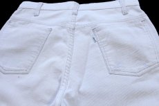 画像5: 80s メキシコ製 Levi'sリーバイス 519 コーデュロイパンツ オフホワイト W32 (5)