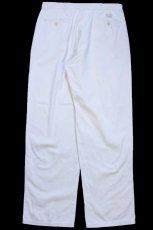 画像3: 90s ポロ ラルフローレン ツータック コットン チノパン アイボリー W34 L32 (3)