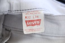 画像6: 80s メキシコ製 Levi'sリーバイス 519 コーデュロイパンツ オフホワイト W32 (6)