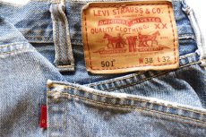 画像5: 00s メキシコ製 Levi'sリーバイス 501 パッチワーク USED加工 デニムパンツ W38 L32★SDP4699 (5)