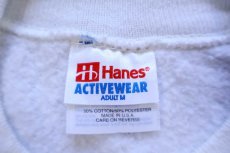 画像5: 90s USA製 Hanes TRICK OR TREAT 魔女 コウモリ ハロウィン スウェット 白 M (5)