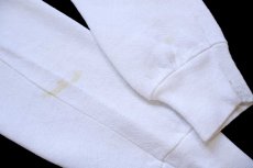 画像6: 90s USA製 Hanes TRICK OR TREAT 魔女 コウモリ ハロウィン スウェット 白 M (6)