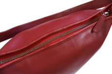 画像6: USA製 COACH オールド コーチ バケツ型 レザー ショルダーバッグ レッド 大★9085 (6)