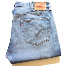 画像1: 00s メキシコ製 Levi'sリーバイス 501 パッチワーク USED加工 デニムパンツ W38 L32★SDP4699 (1)