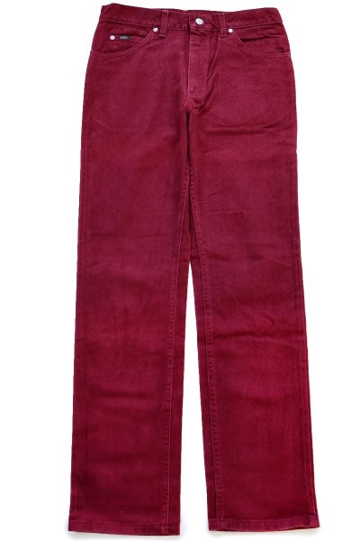 デッドストック☆90s USA製 Leeリー 200-8961 カラーデニムパンツ PORT