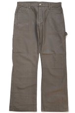 画像2: Dickiesディッキーズ ストレッチ ライトダック地 ペインターパンツ モスグリーン W34 L30 (2)
