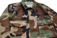 画像3: リサイズ★米軍 U.S.ARMY パッチ付き ウッドランドカモ BDU ジャケット (3)