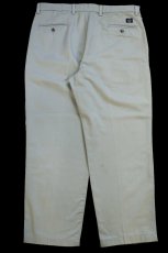 画像3: 90s DOCKERSドッカーズ ツータック スラックス コットンパンツ ライトグレー W38 L29★Levi'sリーバイス (3)