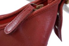 画像7: USA製 COACH オールド コーチ バケツ型 レザー ショルダーバッグ レッド 大★9085 (7)