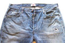 画像4: 00s メキシコ製 Levi'sリーバイス 501 パッチワーク USED加工 デニムパンツ W38 L32★SDP4699 (4)