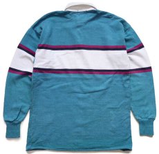 画像2: 80s REI ヘビー コットン ラガーシャツ 薄青緑 フェード L (2)