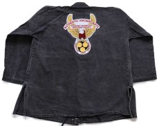 画像2: USA製 AUTHENTIC ANCIENT ARTS 総合沖縄古武道 パッチ付き 道着 黒 フェード L (2)