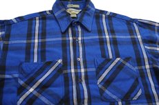 画像3: 80s USA製 JCPenney STJOHN'SBAY×BIGMACビッグマック チェック コットン フランネルシャツ XL-R (3)