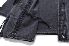 画像6: USA製 AUTHENTIC ANCIENT ARTS 総合沖縄古武道 パッチ付き 道着 黒 フェード L (6)