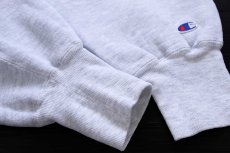 画像6: 90s メキシコ製 Championチャンピオン UCONN 刺繍 ツートン リバースウィーブ スウェット 杢グレー L (6)