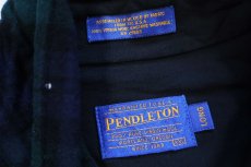 画像4: 00s メキシコ製 PENDLETONペンドルトン ブラックウォッチ タータンチェック ウールシャツ XXL-LONG★22 特大 (4)