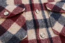 画像5: 70s USA製 Woolrichウールリッチ ブロックチェック ウールシャツ M (5)