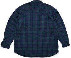 画像2: 00s メキシコ製 PENDLETONペンドルトン ブラックウォッチ タータンチェック ウールシャツ XXL-LONG★22 特大 (2)