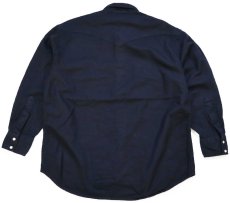 画像2: PENDLETONペンドルトン CANYON SHIRT 無地 ウール ウエスタンシャツ 黒 (2)