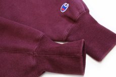 画像6: 90s メキシコ製 Championチャンピオン HARVARD ひび割れプリント リバースウィーブ スウェット バーガンディ M (6)