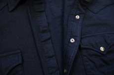 画像5: 訳あり★PENDLETONペンドルトン CANYON 無地 ウール ウエスタンシャツ 黒 XXL-T★特大 (5)