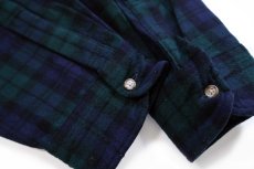 画像6: 00s メキシコ製 PENDLETONペンドルトン ブラックウォッチ タータンチェック ウールシャツ XXL-LONG★22 特大 (6)