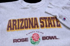 画像3: 90s メキシコ製 Championチャンピオン ARIZONA STATE ROSE BOWL リバースウィーブ スウェット 杢グレー XXL★特大 (3)
