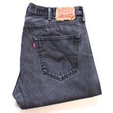 画像1: Levi'sリーバイス 501 ブラック デニムパンツ フェード W38★SDP4737 (1)